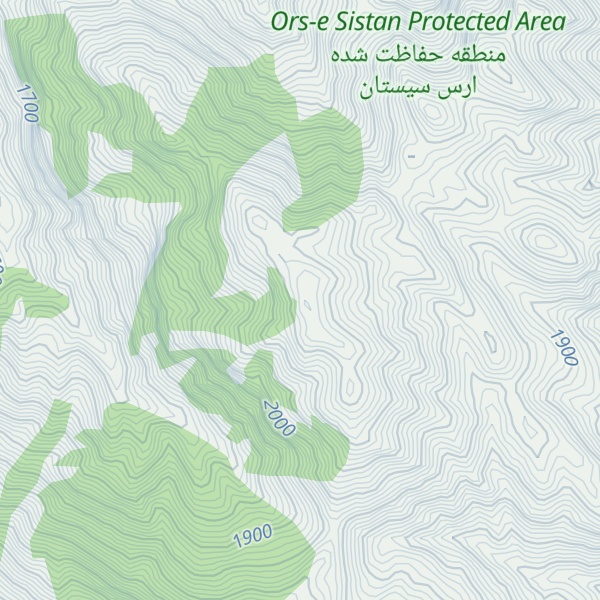 Map of Kūh-e Sīstān