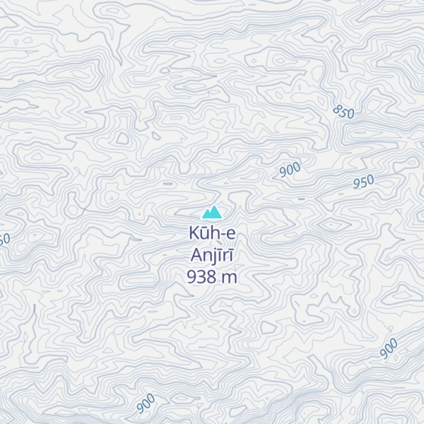 Map of Kūh-e Anjīrī