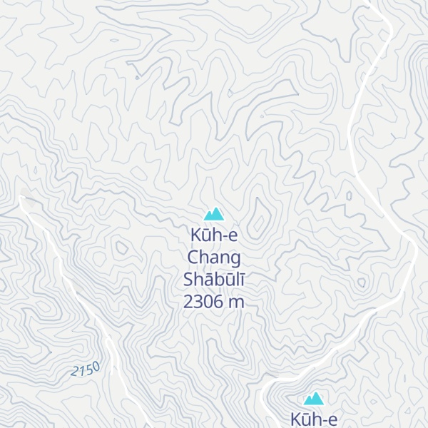 Map of Kūh-e Chang Shābūlī