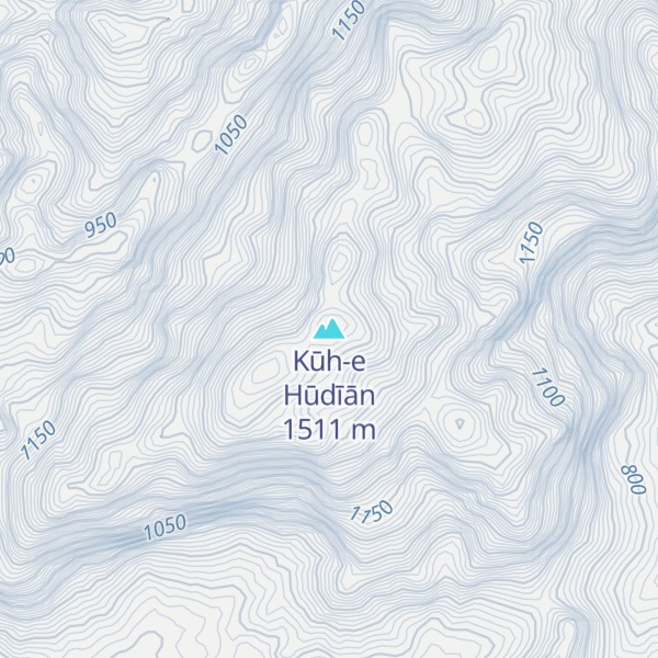 Map of Kūh-e Hūdīān