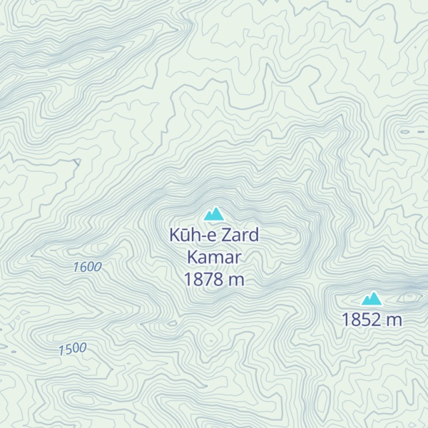 Map of Kūh-e Zard Kamar