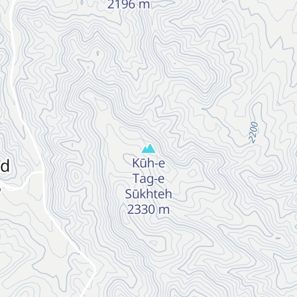 Map of Kūh-e Tag-e Sūkhteh