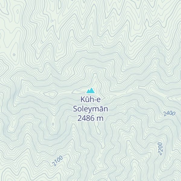 Map of Kūh-e Soleymān
