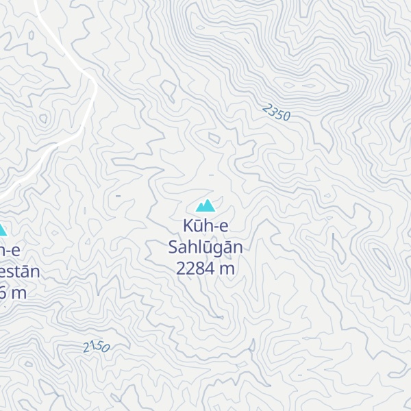Map of Kūh-e Sahlūgān