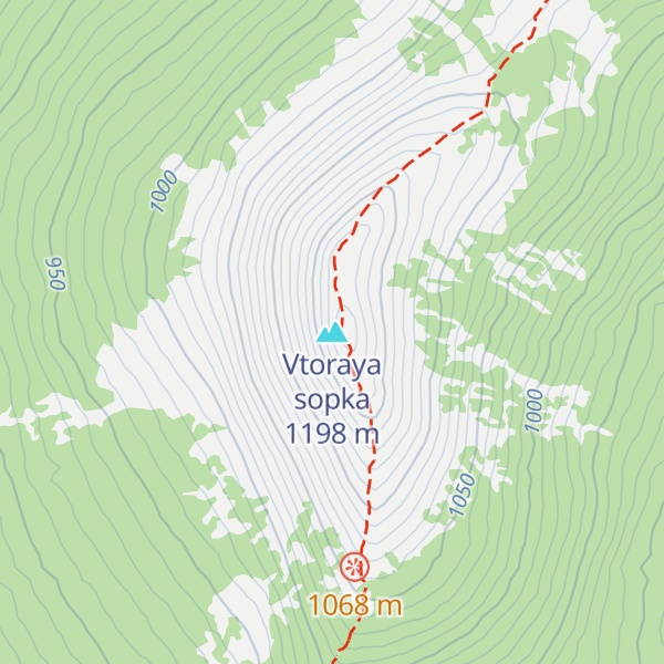 Map of Vtoraya sopka