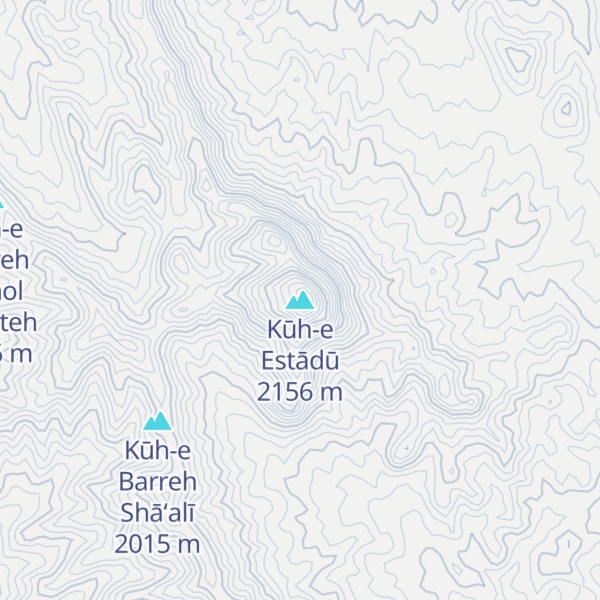 Map of Kūh-e Estādū