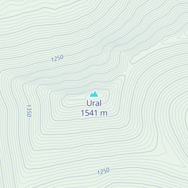 Map of Ural