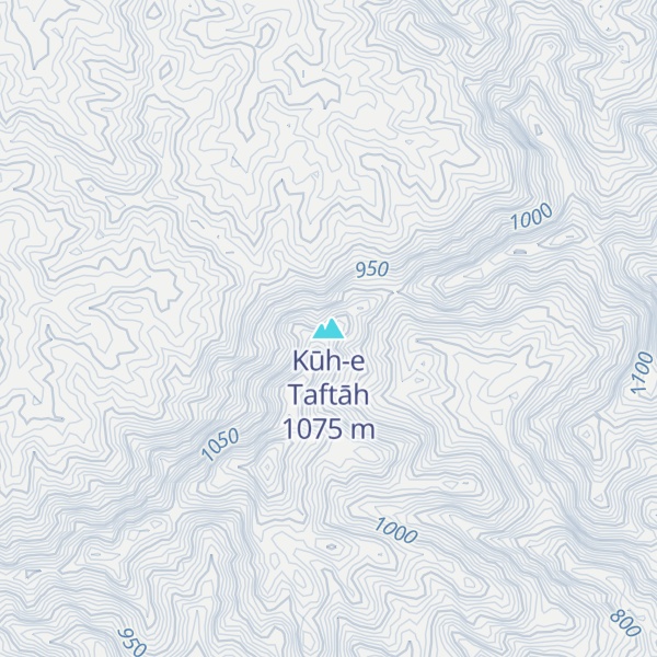 Map of Kūh-e Taftāh