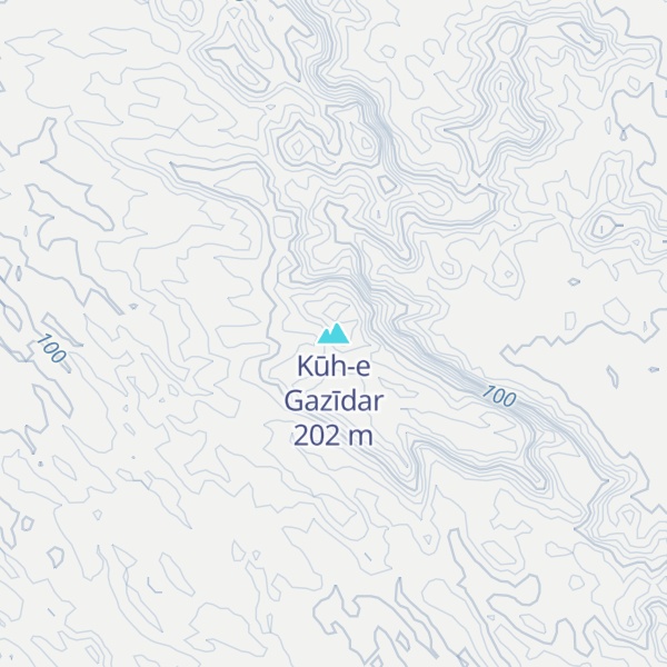 Map of Kūh-e Gazīdar
