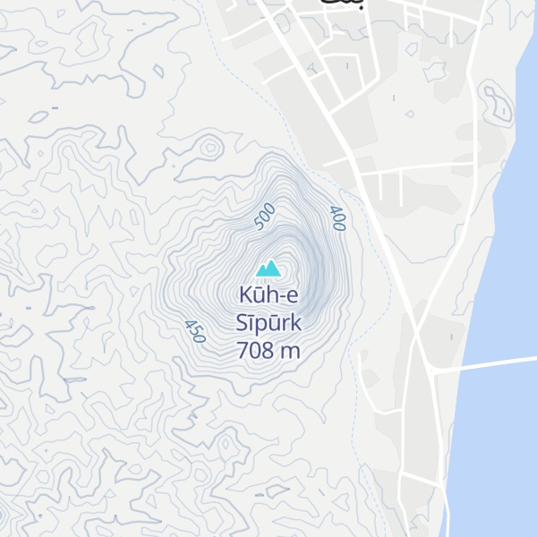 Map of Kūh-e Sīpūrk