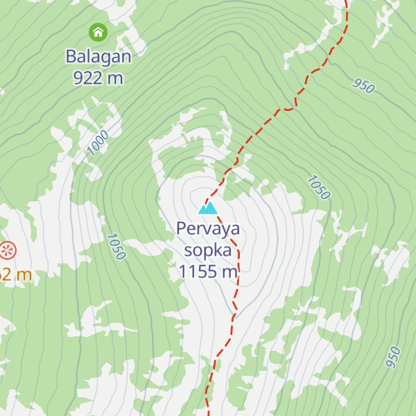 Map of Pervaya sopka