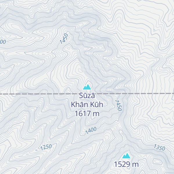 Map of Sūzā Khān Kūh