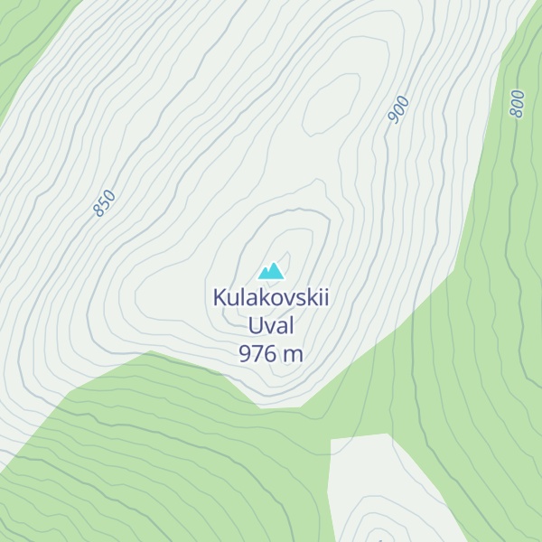 Map of Kulakovskii Uval