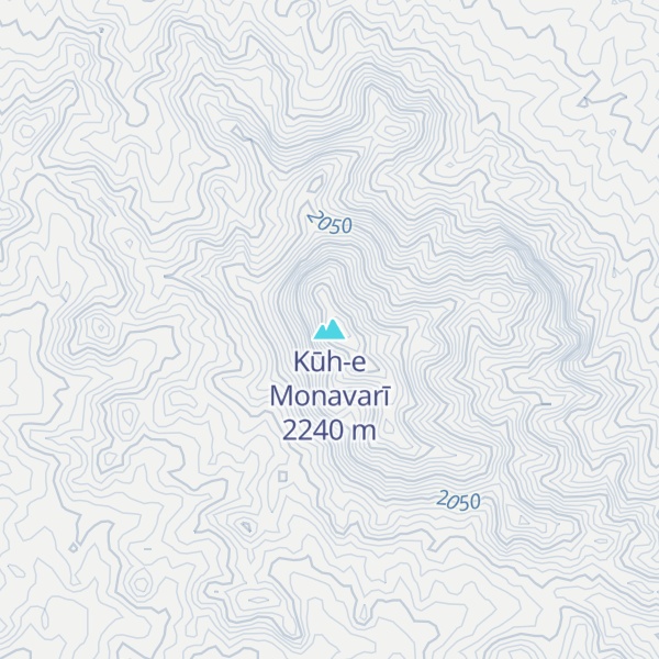 Map of Kūh-e Monavarī