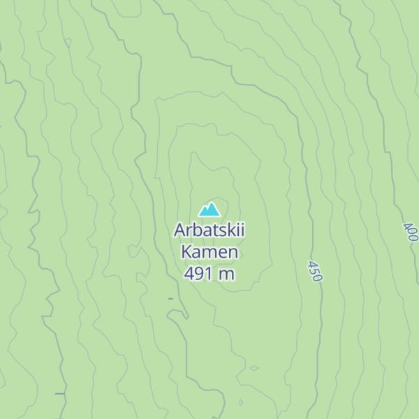 Map of Arbatskii Kamen
