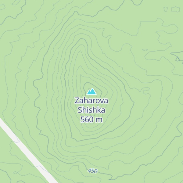 Map of Zaharova Shishka
