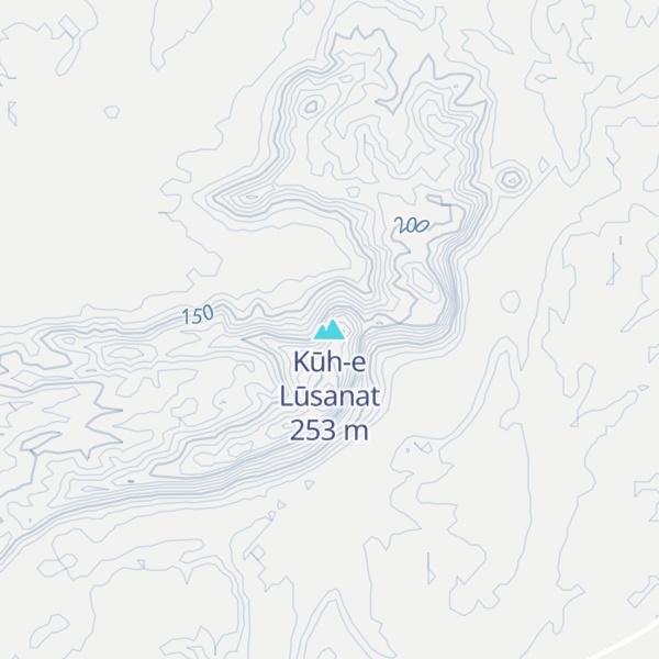 Map of Kūh-e Lūsanat