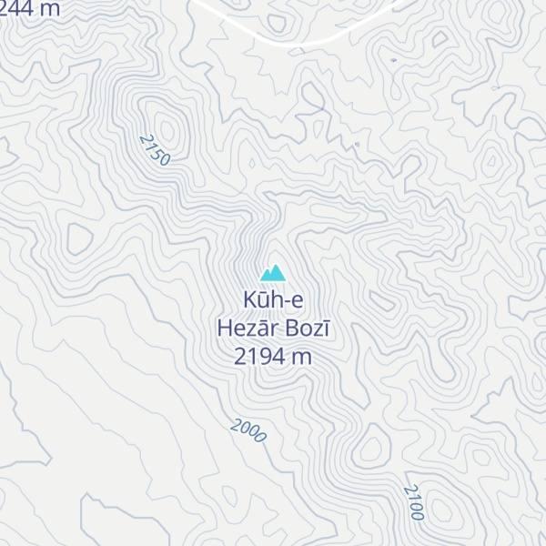 Map of Kūh-e Hezār Bozī
