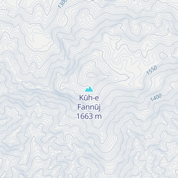Map of Kūh-e Fannūj