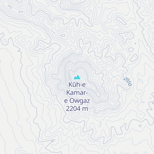 Map of Kūh-e Kamar-e Owgaz
