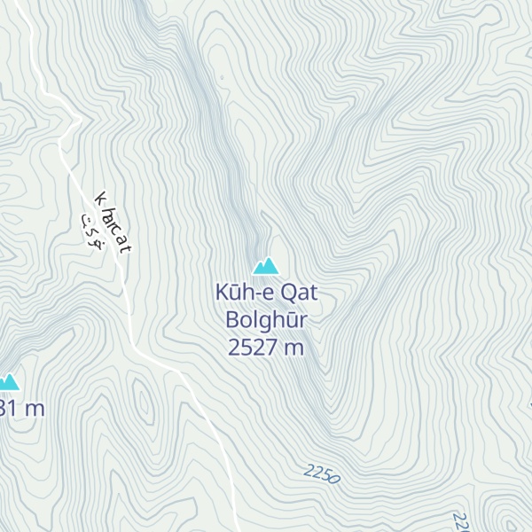 Map of Kūh-e Qat Bolghūr
