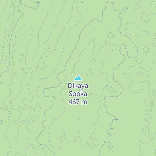 Map of Dikaya Sopka