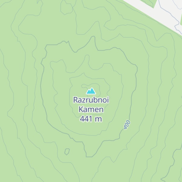 Map of Razrubnoi Kamen