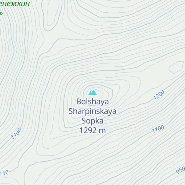 Map of Bolshaya Sharpinskaya Sopka