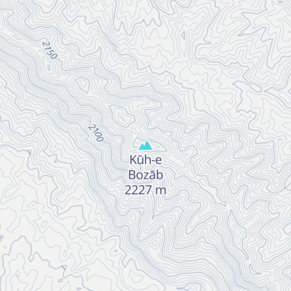 Map of Kūh-e Bozāb