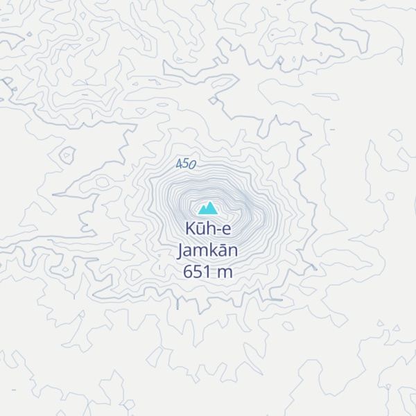Map of Kūh-e Jamkān