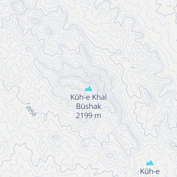 Map of Kūh-e Khal Būshak