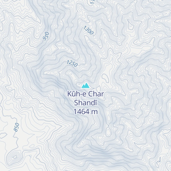 Map of Kūh-e Char Shandī