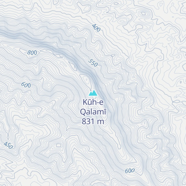 Map of Kūh-e Qalamī