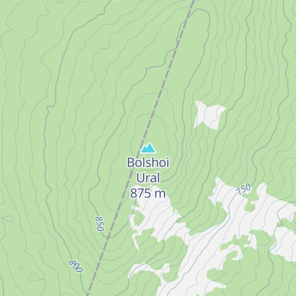Map of Bolshoi Ural