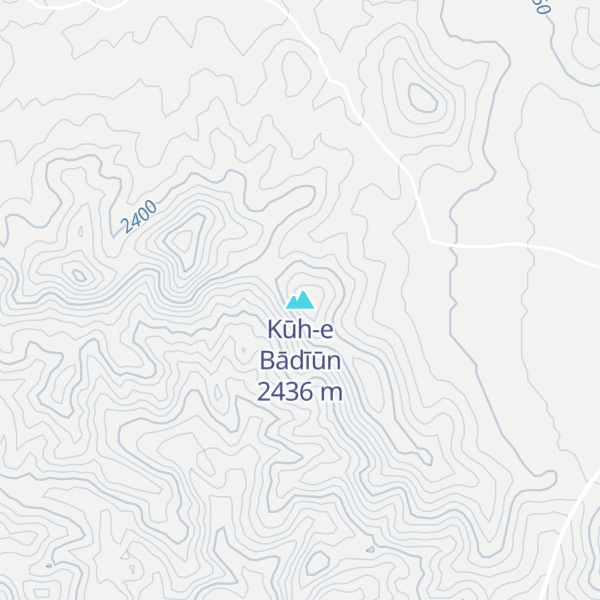 Map of Kūh-e Bādīūn