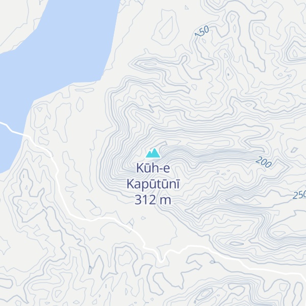 Map of Kūh-e Kapūtūnī