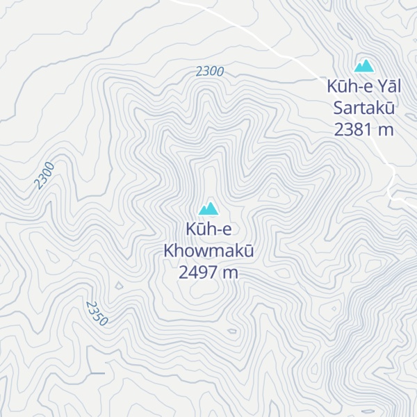 Map of Kūh-e Khowmakū