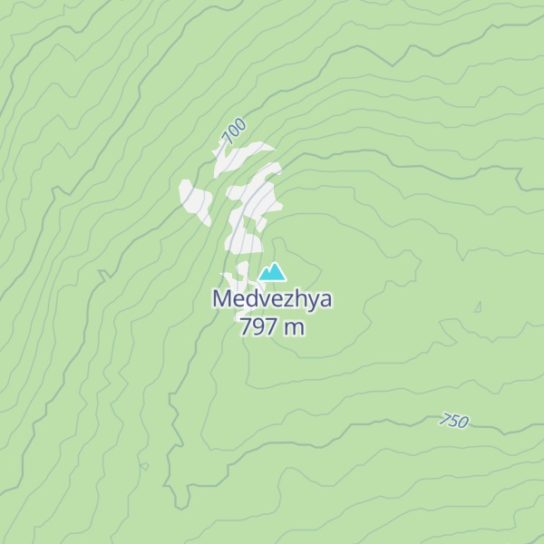Map of Medvezhya