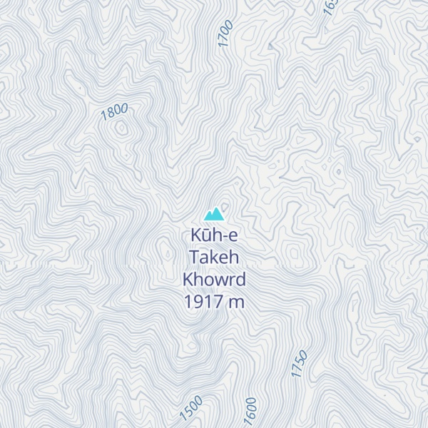 Map of Kūh-e Takeh Khowrd