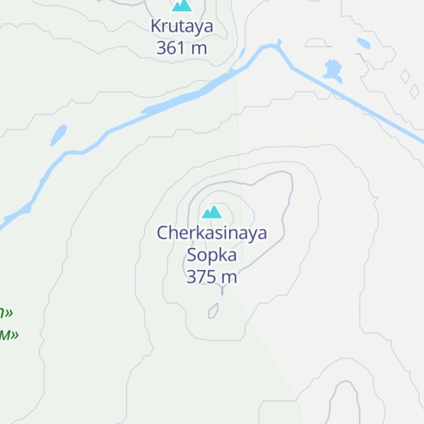 Map of Cherkasinaya Sopka