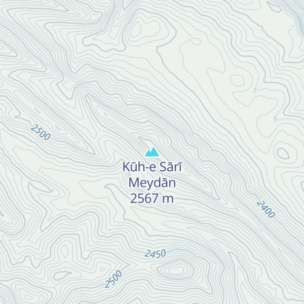 Map of Kūh-e Sārī Meydān