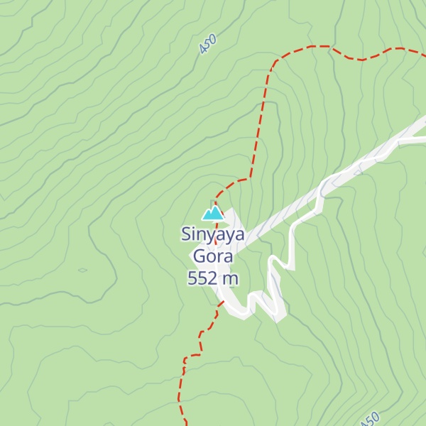 Map of Sinyaya Gora