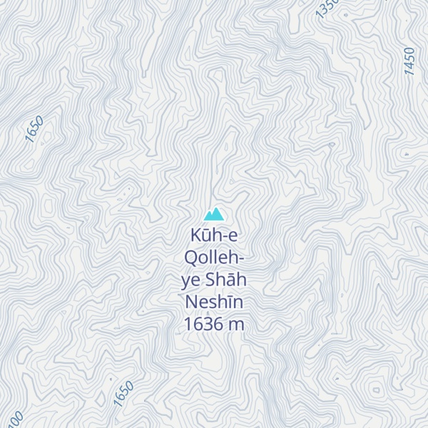 Map of Kūh-e Qolleh-ye Shāh Neshīn