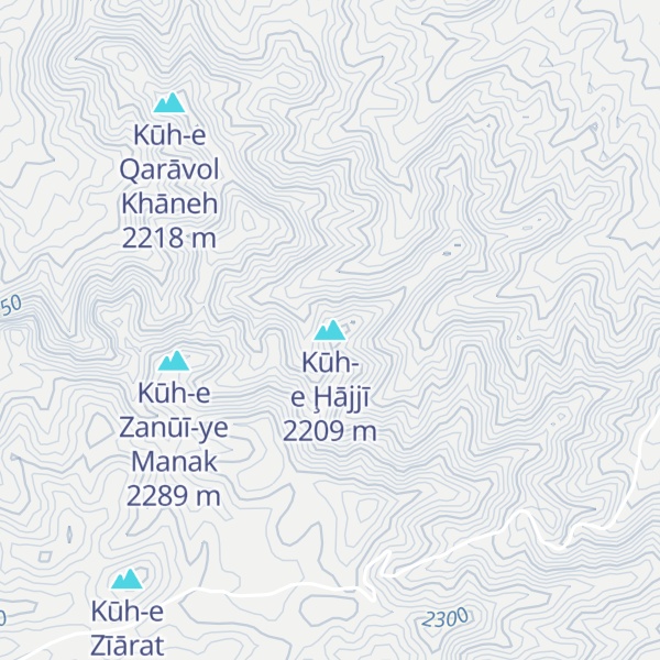 Map of Kūh-e Ḩājjī