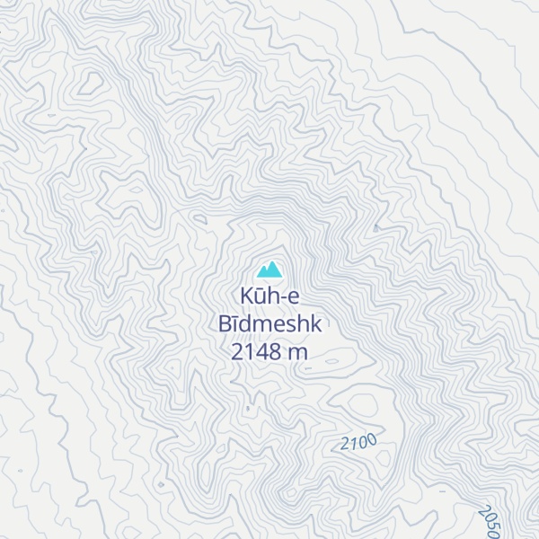 Map of Kūh-e Bīdmeshk