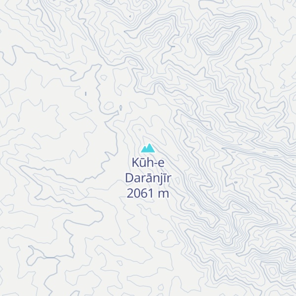 Map of Kūh-e Darānjīr