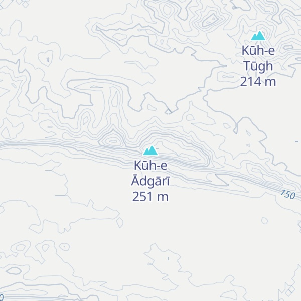 Map of Kūh-e Ādgārī