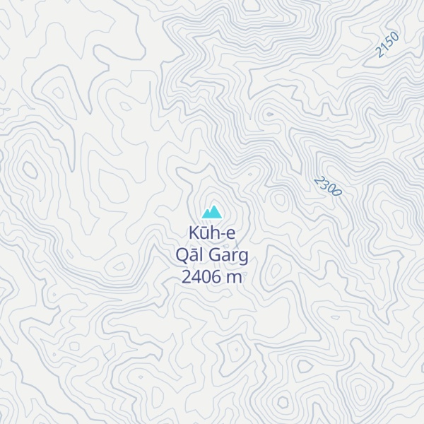 Map of Kūh-e Qāl Garg