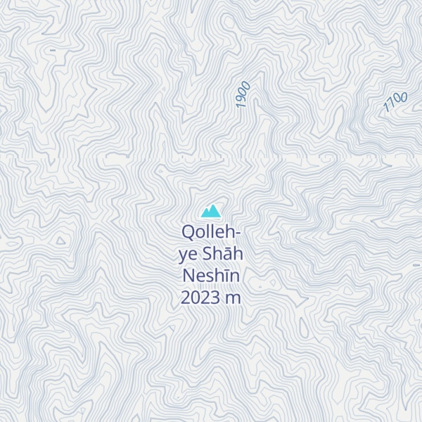 Map of Qolleh-ye Shāh Neshīn