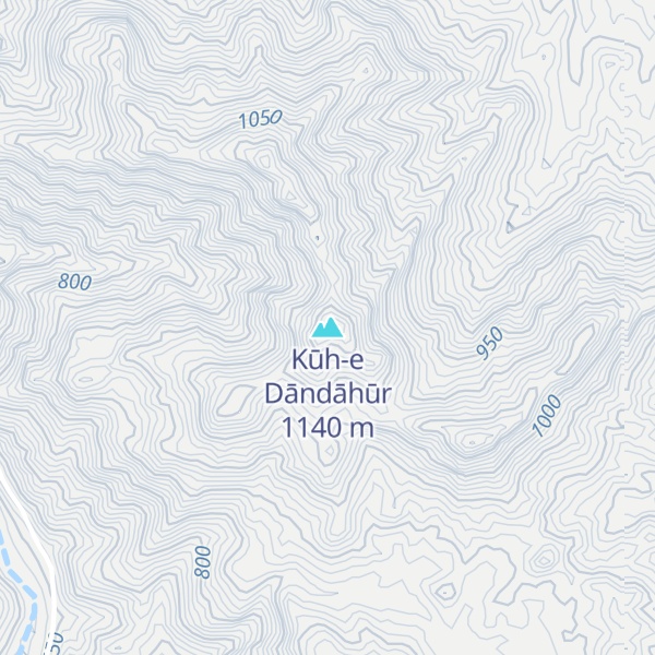 Map of Kūh-e Dāndāhūr